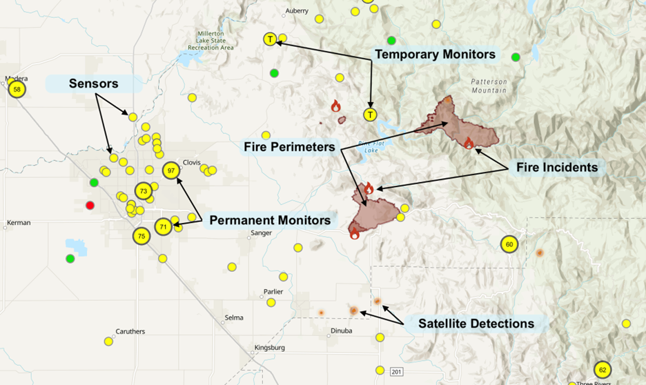 Sample of the Fire and Smoke Map version 4